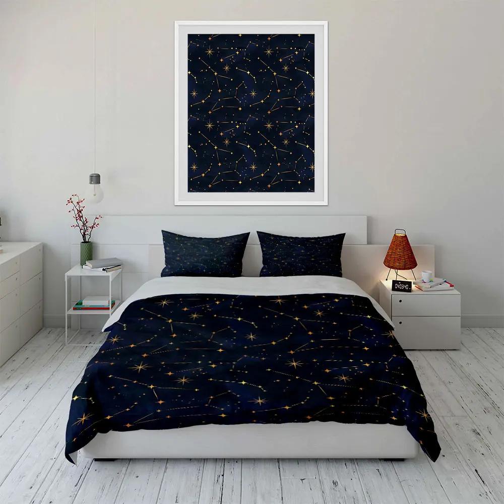 "Starry Sky Constellation Decor Set" Soft Comfortable Duvet Cover Bedding Set Included 1*Duvet Cover & 2*Pillowcases Gift