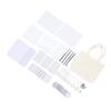 77PCS Sublimation Blank Set Heat Transfer Print Keychain Blanks for Makeup Bag Pillow Cover Mouse Pa