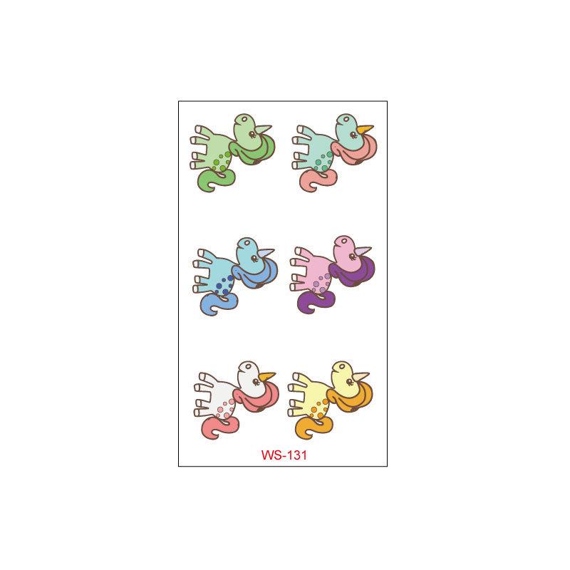 Cross Border Children's Cartoon Unicorn Tattoo Sticker Waterproof Long-lasting Fun Cute Sweat Resistant