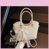 Bow Lace Water Bucket Handbag Single Shoulder Crossbody Bag Women Gift Fashion