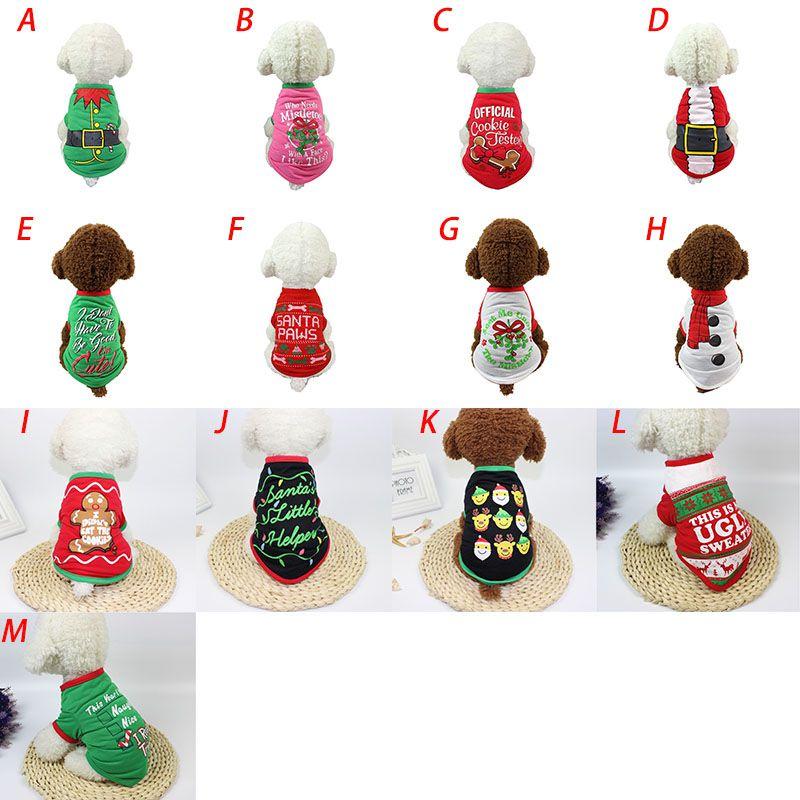 Gemütliche Weihnachts-Haustierkleidung Hunde Weihnachtsmann Pullover Shirt für entzückende Welpen und Katzen