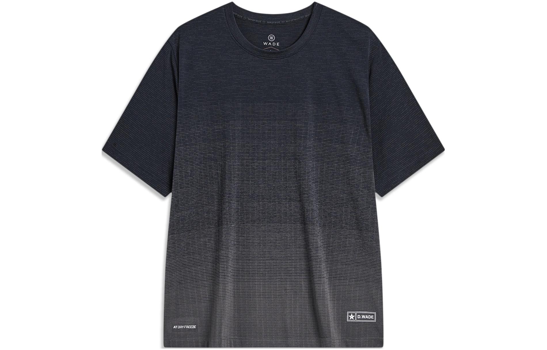 Li Ning T Shirt Men s Black Smoky Ink Gray ATST563-1 S