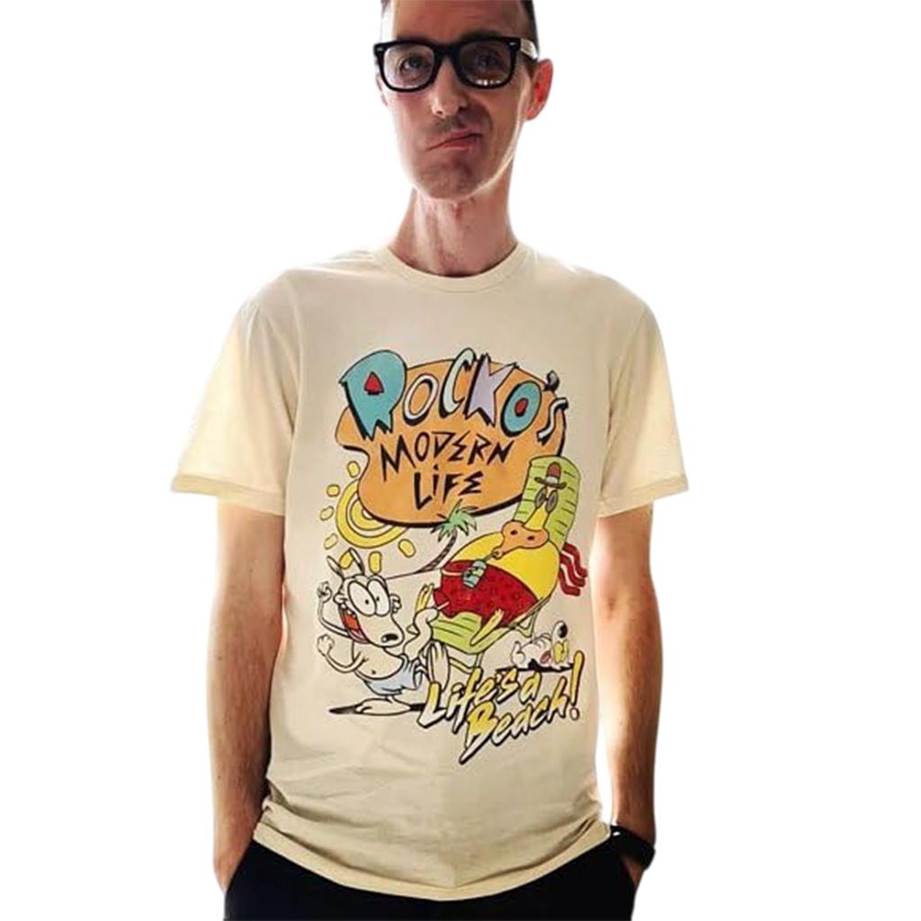 Rocko´s Modern Life Unisex Adult Life´s A Beach T-Shirt
