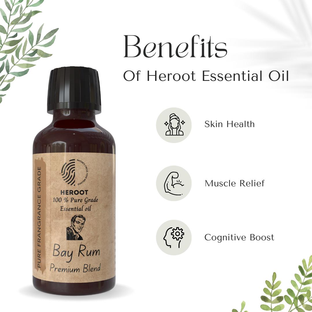 Масло с ароматом «Бэй Ром» премиум-класса для бороды и ухода Volume=10ml — фото 2