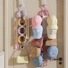 Plastic Closet Door Organizer Wall Mounted Hat Rack Space Efficient Baseball Caps Storage Solution for Bedroom Entryway