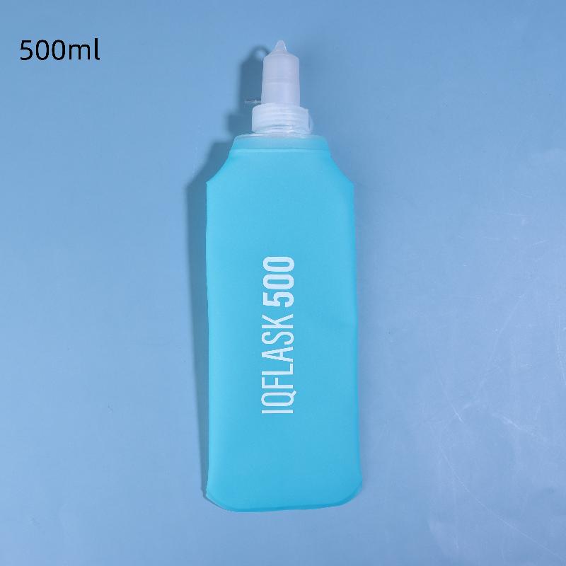 Folding Water Bottle Tpu Collapsible Soft Flask Outdoor Sport Hiking Camping Running Portable Soft Water Bottle