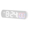Datum, digitale Uhr, Materialtemperaturanzeige, hochauflösendes LED-Display, Anzeige in vier Farben, weiße Uhr mit blauem Licht