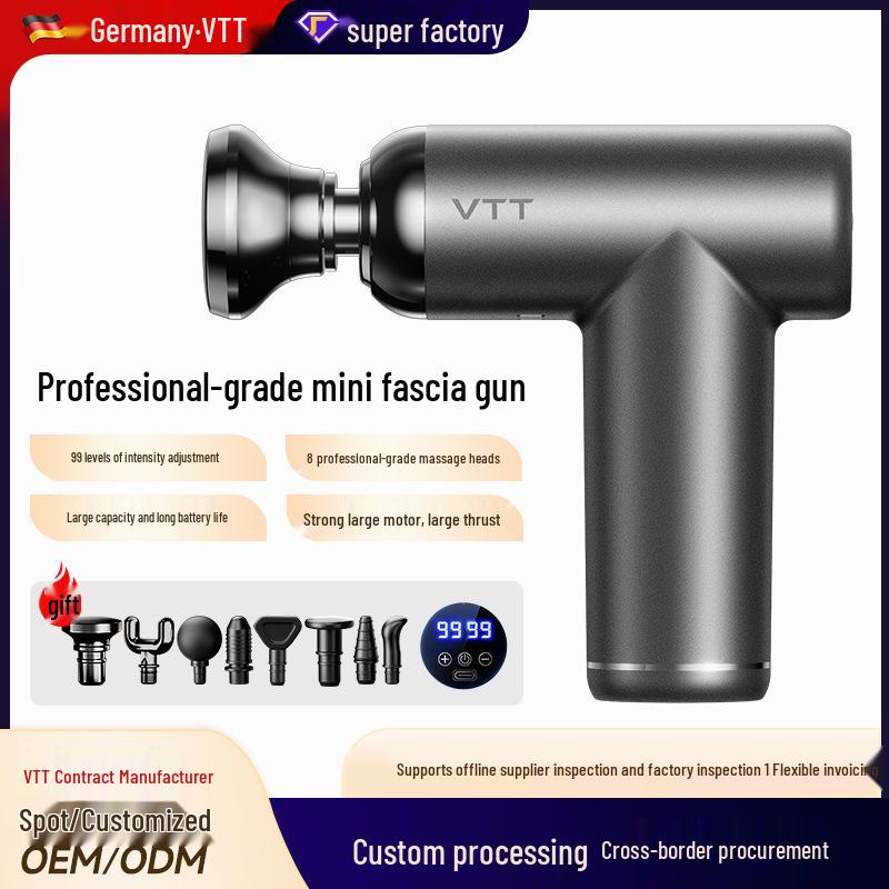 VTT Professional Mini Fascia Gun: Multifunctional Electric Muscle Massager for Neck