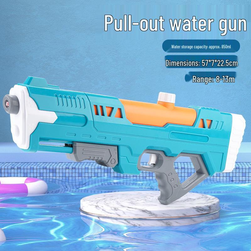 High-Capacity Summer Water Gun for Kids - Pull-Out Sprayer for Beach and Splash Party Fun