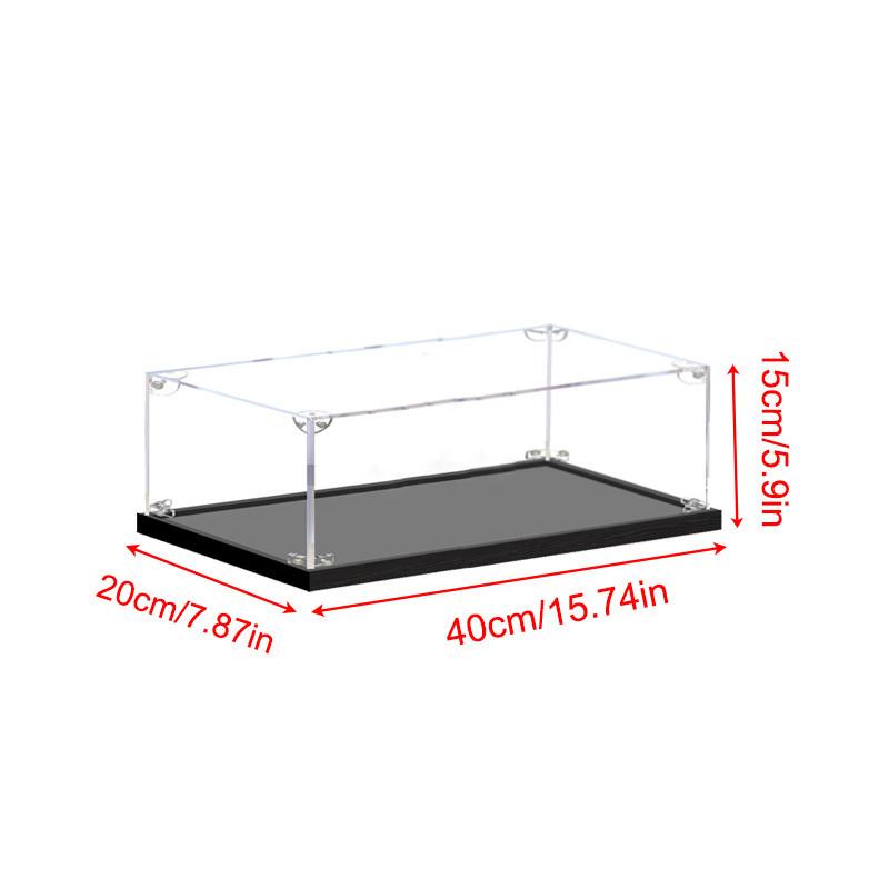 Acrylic Display Case for Collectibles Assemble Clear Dustproof Display Box for Action Figures Model Doll Toys Display Home Storage Case