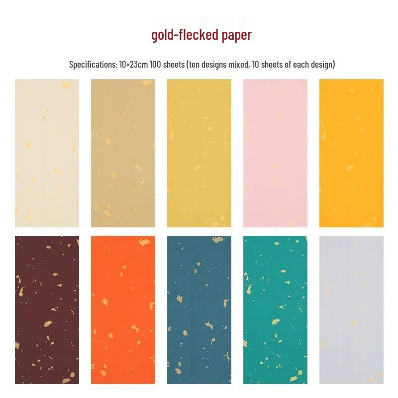 Gold-Plated Batik Xuan Paper for DIY Calligraphy Phone Cases