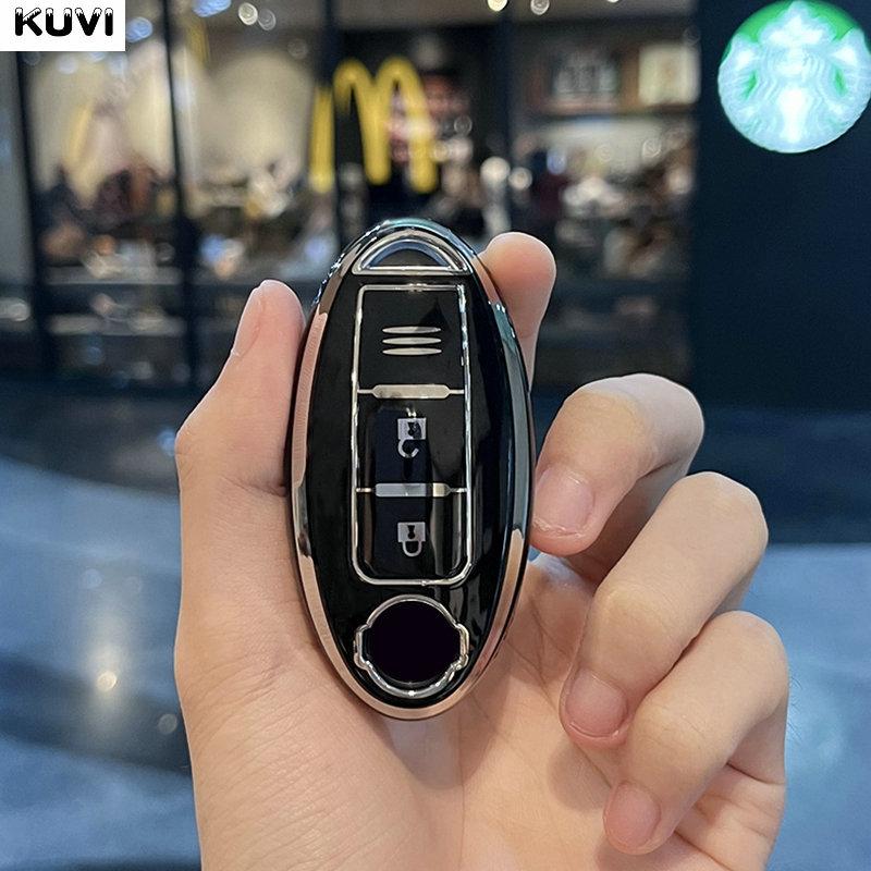 3 Button New Tpu Car Key Case Cover For Nissan Leaf Micra Qashqai J11 J10 X Trail T32 Versa Note Patrol Fob Keychain Accessories