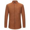 Winter Thick Warm Casual Shirt Corduroy for Men Long Sleeve 2 Layers Regular Fit Leisure Office Male Shirts Tops