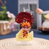 Naruto Glitter Color Block Birthday Cake Candles - Creative and Shiny Festival Party Decorations