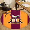 Bradford City AFC Pattern Round Rug, Indoor/Outdoor Mat, for Picnic, Gameroom, Bedroom, Office, Living Room, Home Decor Carpet, Birthday Gift