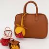 Hanger Leather Keychain Car Keyring Bag Pendant Lovely Flower Pu Leather Pendant  Men
