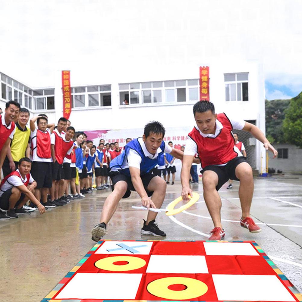 Racing Three Chess Outdoor Games Sports Toy Relay Race Double Chess Team Building Team Collaboration Speed Intelligence Children