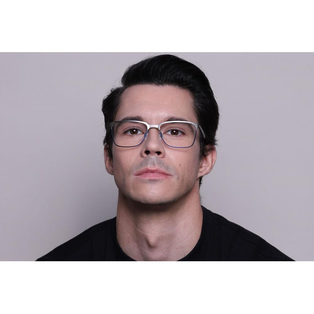 Full Rim Cat Eye Silver Smartbuy Collection Luciano Vl 335 M03 Fashion Men Eyeglasses