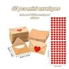 60pcs Mini Envelopes with Heart Stickers Love Notes Cards for Weddings Valentine's Day Romantic Gifts for Boyfriend Girlfriend