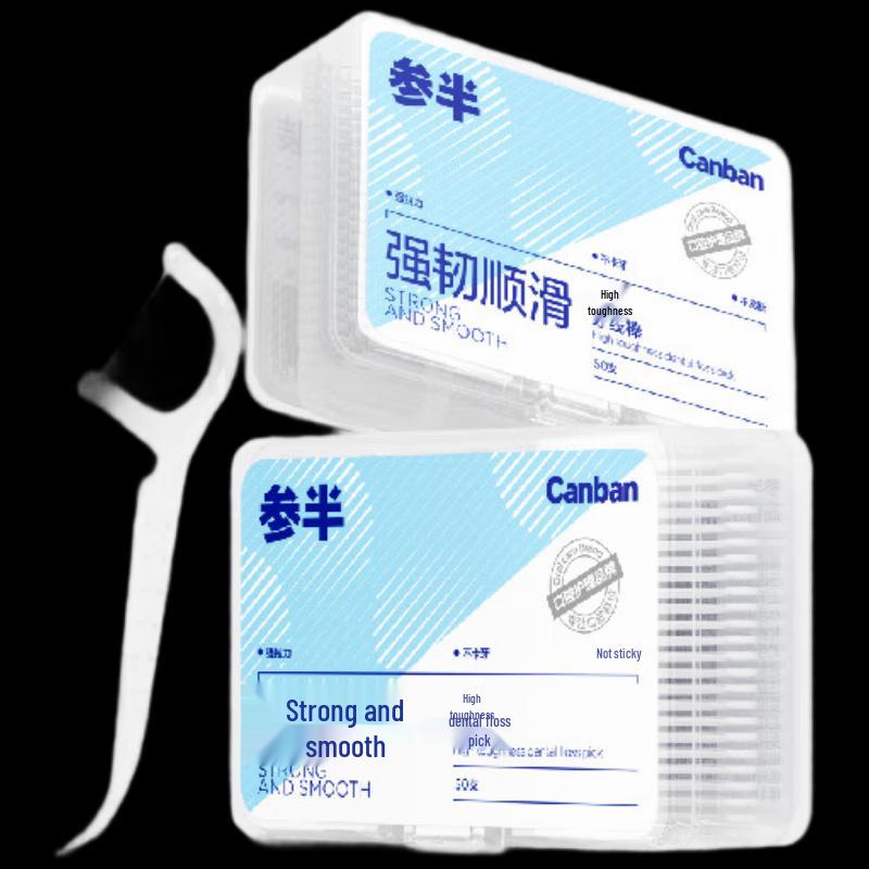 CENBEN High-Strength Dental Floss Picks, 2 x 50 Count