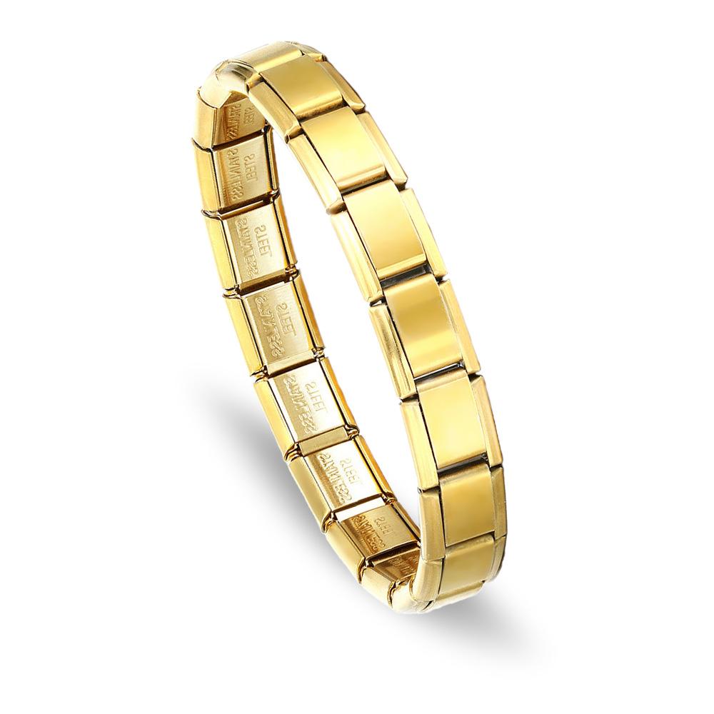 Italian DIY Detachable Titanium Steel Personalized Fashion Bracelet