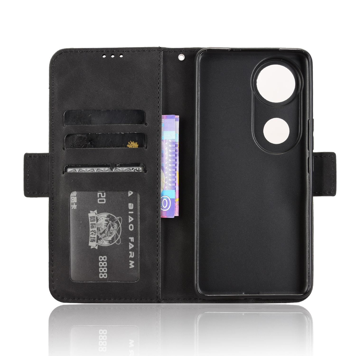 

For vivo V50 5G Case Wallet Leather Phone Cover with Multiple Card Slots Brown