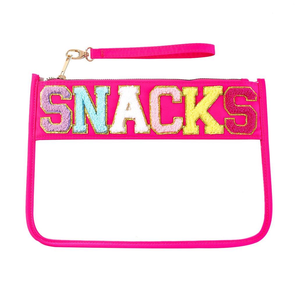 Embroidered PVC Transparent Travel Set: Cosmetics, Toiletries, Towel, File Storage Bag