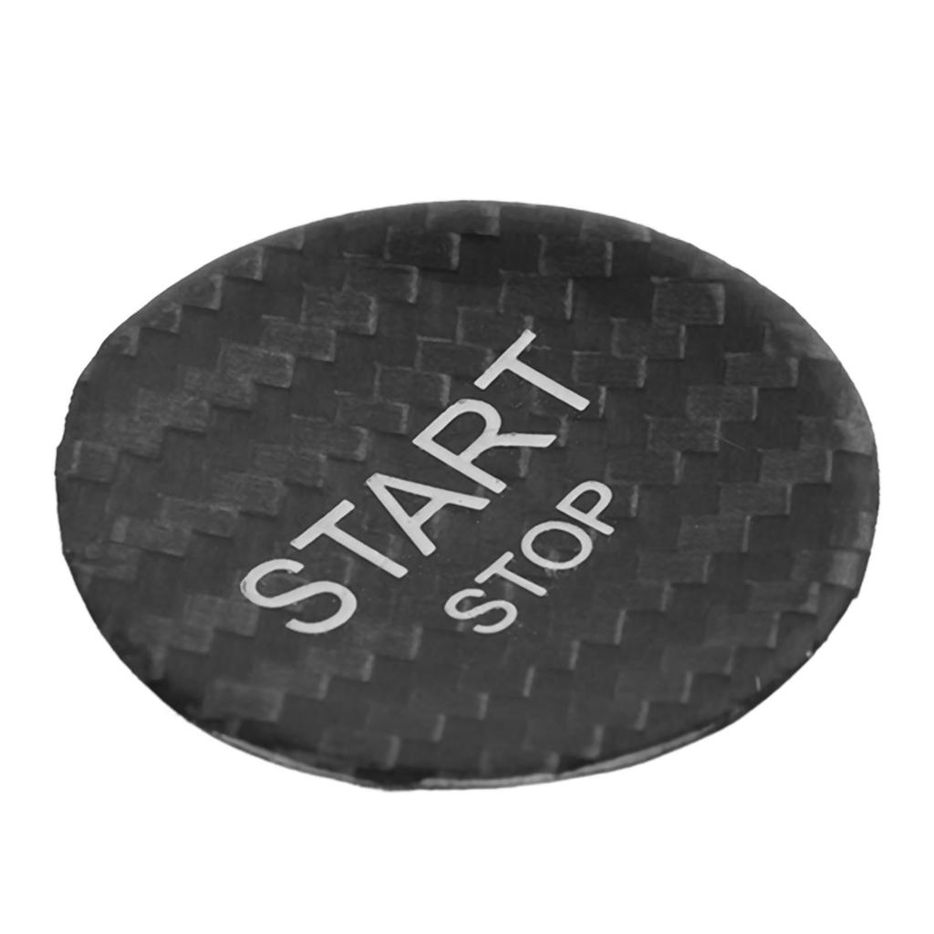 Engine Start Stop Button Switch Cover Carbon Fiber Ignition Starter Switch Sticker Replacement for Peugeot 408 308S 508