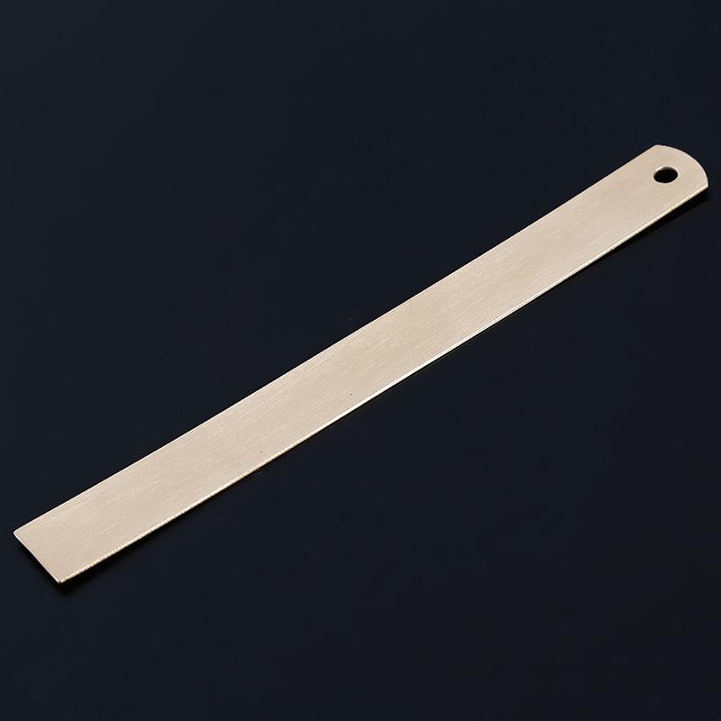 Hand Ruler Brass Metal Dual Scale15 Cm Rulers Measuring Tool Portable Retro Bookmark Thickening