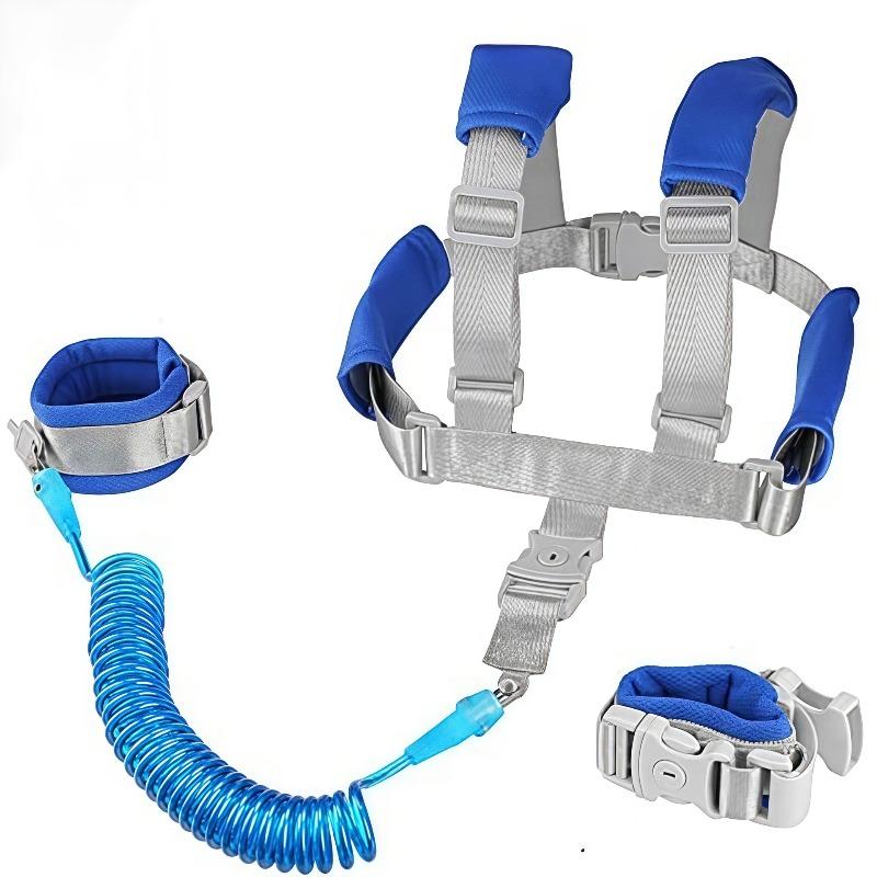 2in1 Infants And Children's Loss Prevention Belt Traction Rope Baby Loss Prevention Bracelet 1.5mSpring Rope Walking Baby Safety