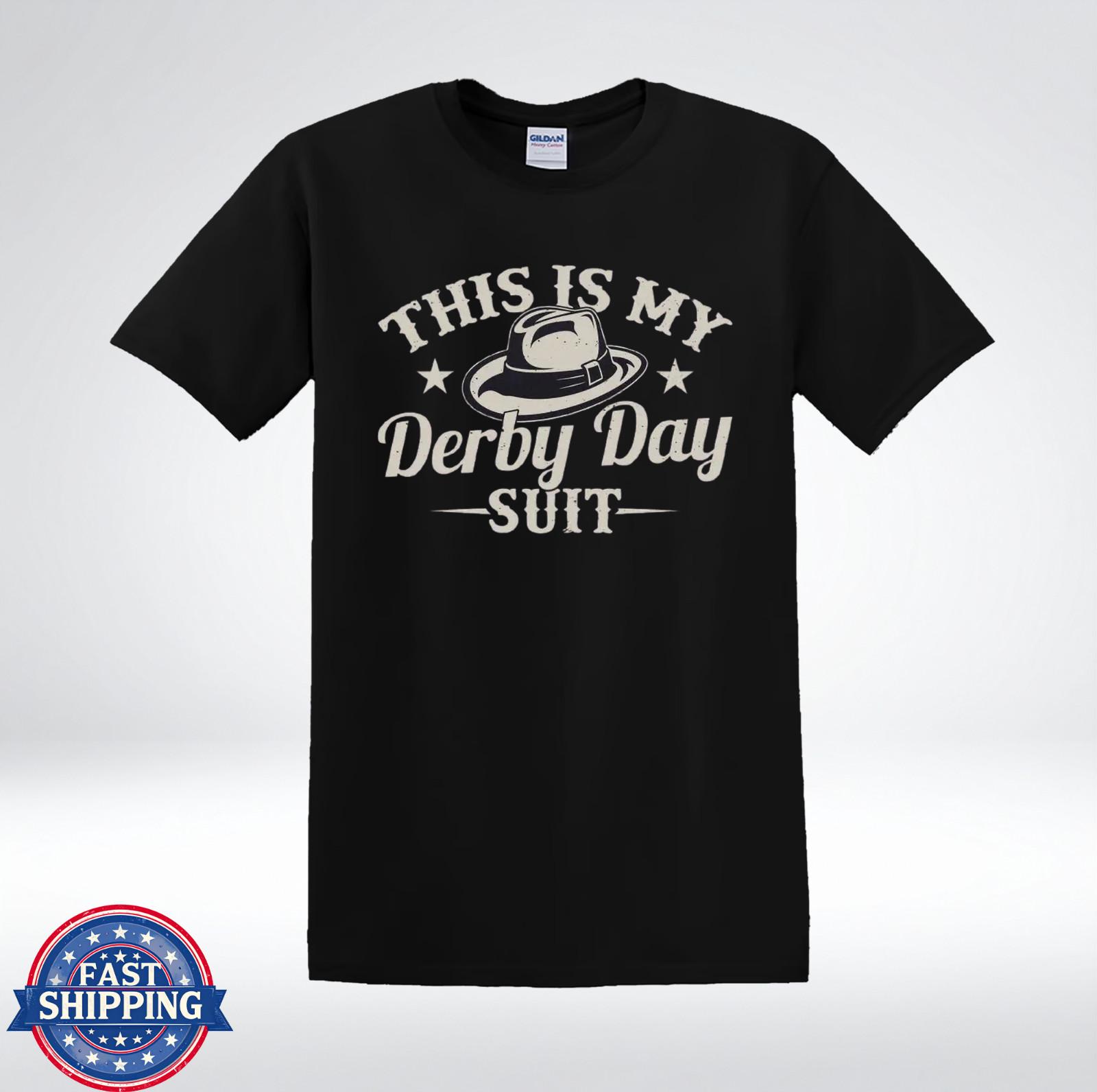 This Is My Derby Day Suit Funny Horse Racing Party Outfit T-Shirt XL