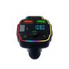 Q8 Bluetooth Car Charger & MP3 Player with Atmosphere Light and Digital Display, Cigarette Lighter PD Fast Charging
