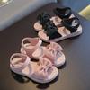 Sandalias Summer's Princess Child Sandals Bow Tie Girls' Shoes Casual Non Slip Kids Shoes Beach Shoes