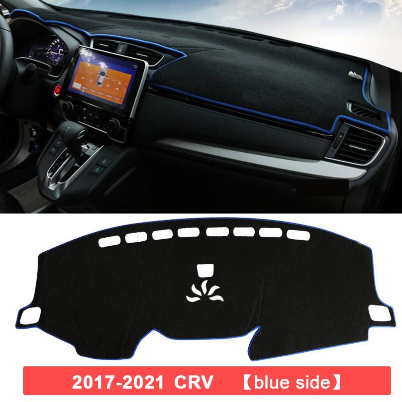 

For Honda CR-V CRV CR V 2017- Car Dashboard Cover Dash Mat Sun Shade trument Desk Non-slip Pad Accessories 2017-2022 Blue Side