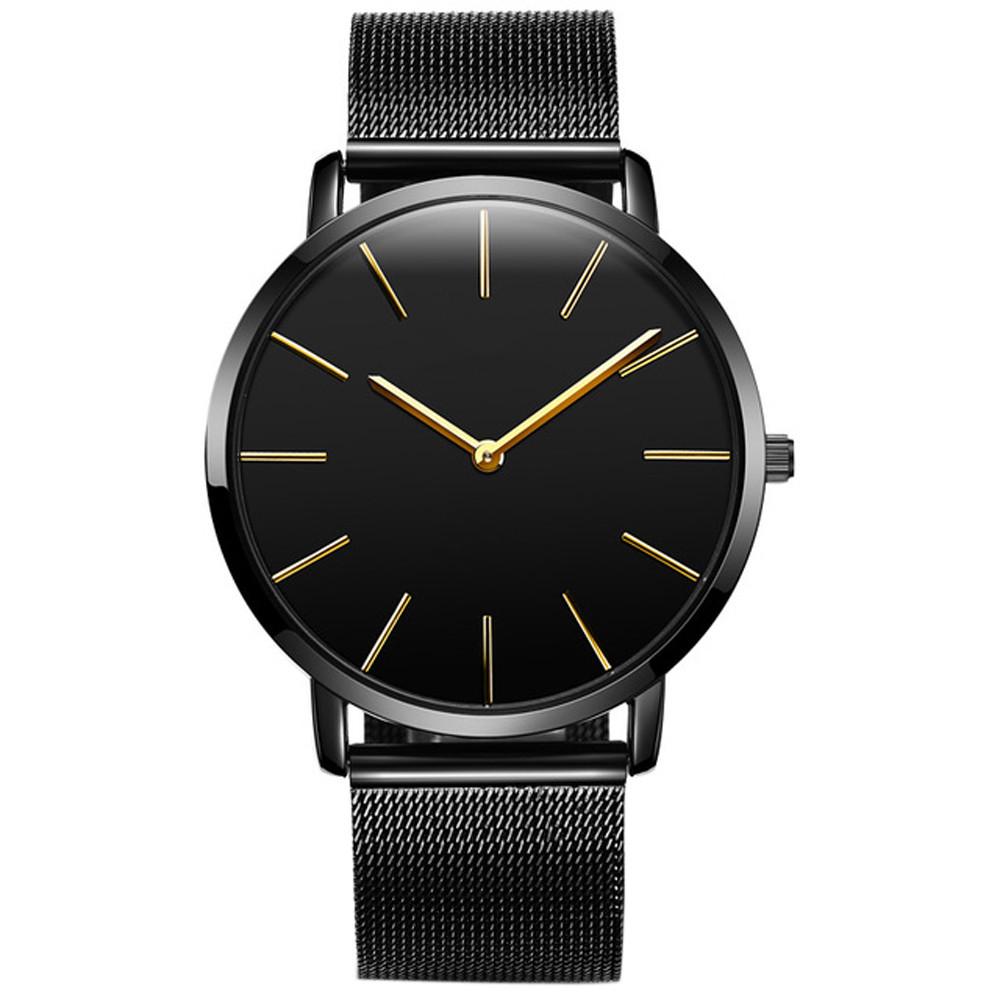 Barsh Watch Buy 1 Pair Couple Stylish Glass Steel Band Mesh Belt Quartz Watch at ...
