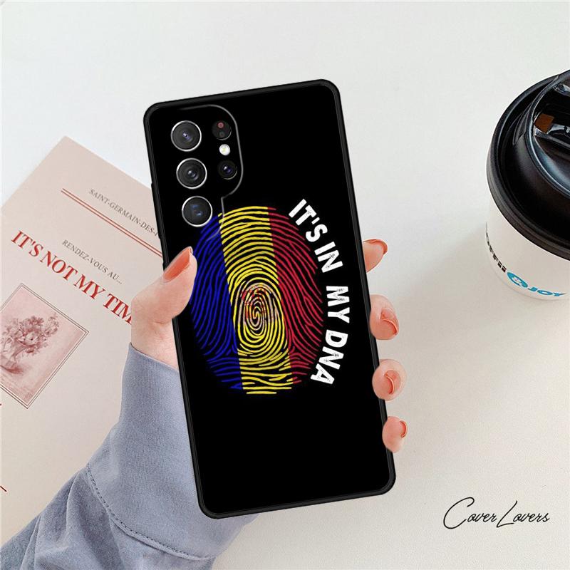Romania Flag phone case For Samsung Galaxy S24 S25 S23 S22 Ultra Note 10 20 Plus S20 S21 FE Cover
