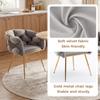 Luxurious, Modern Accent Chair, Vanity Chair with Metal Frame for Bedroom, Living Room, Dining Room, Set of 2