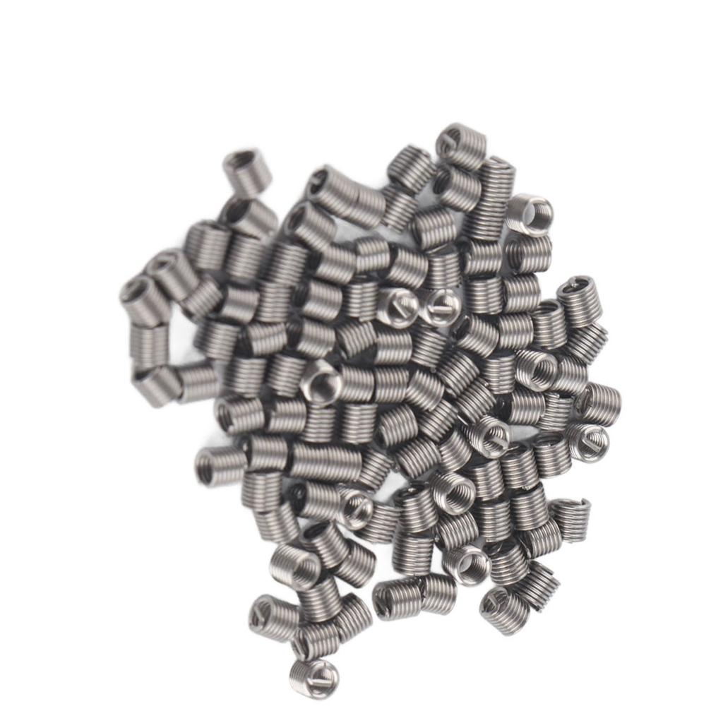 100pcs M2 Stainless Steel SS304 Coiled Wire Helical Screw Thread Inserts (M2*0.4*2 D)