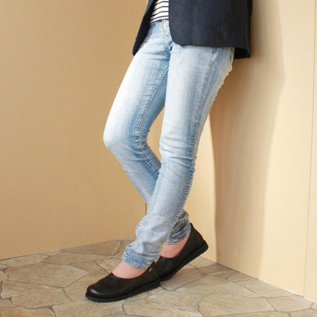 Shoe Kobo Belle Comfort Easy To Walk Made In GARDN [Yasashii & Sofa] Slip-on Shoes, Pumps, Flats, In, Women's Shoes, Japan, (23.5cm, Navy)