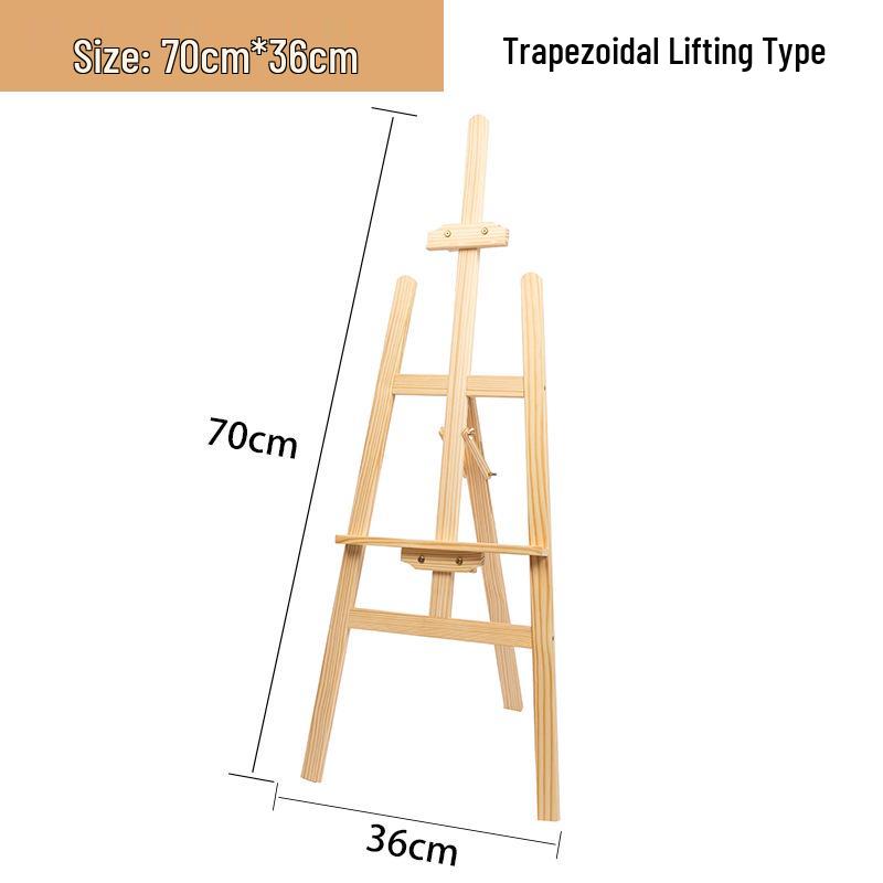 Adjustable 1.5m Trapezoidal Wooden Easel for Art Students and Children s Paintings