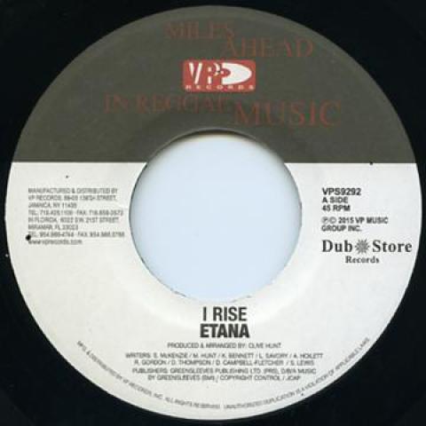 

7inch Record ETANA I Rise Label Reverse Richest Gi VPS9292 VP USDub Store 2014 US Reggae Ska Dub