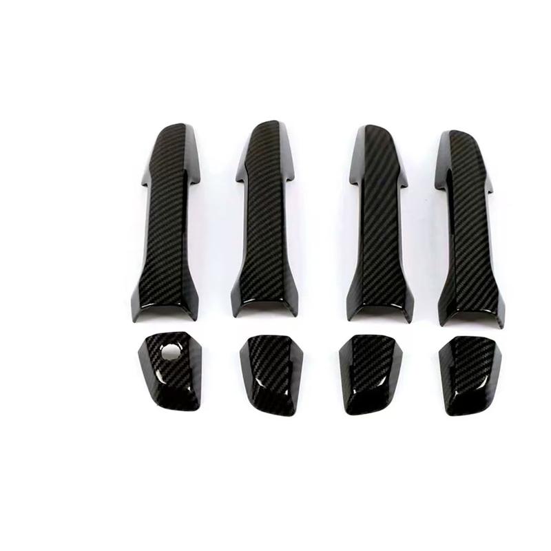 Car Decoration Door Bowl Handle Cover For Honda CR-V 2017- Carbon Fiber Chrome Silver Glossy Black Cars Accessories Left-hand drive