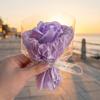 Scented Artificial Flower Bouquet Handmade Mini Aromatherapy Soap Rose Floral Arrangement Romantic Valentine's Day Gift for Home Car Decoration