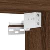 Wall Mounted TV Cabinet with LED Lights Brown Oak Effect 30.5 x 35 x 30 cm