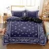 Paisley Mandala Black Duvet Cover Set Bohemian Style Double For Adults Queen King Size Bedding Set With Pillowcase For Bedroom