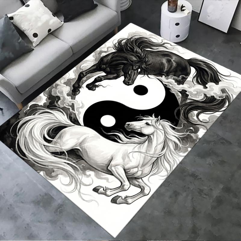 

2025 New Tai Chi Animals Carpet Rug for Living Room Bedroom Home Sofa Decoration,Kids play Non-slip Floor Mat106 40x60cm( 15x23in )