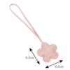 Tonecraft Flower Bag Charm, Simple, Orthodox Bag Charm, Popular, Stylish, Cute, Microfiber Leather, Squishy, Pink