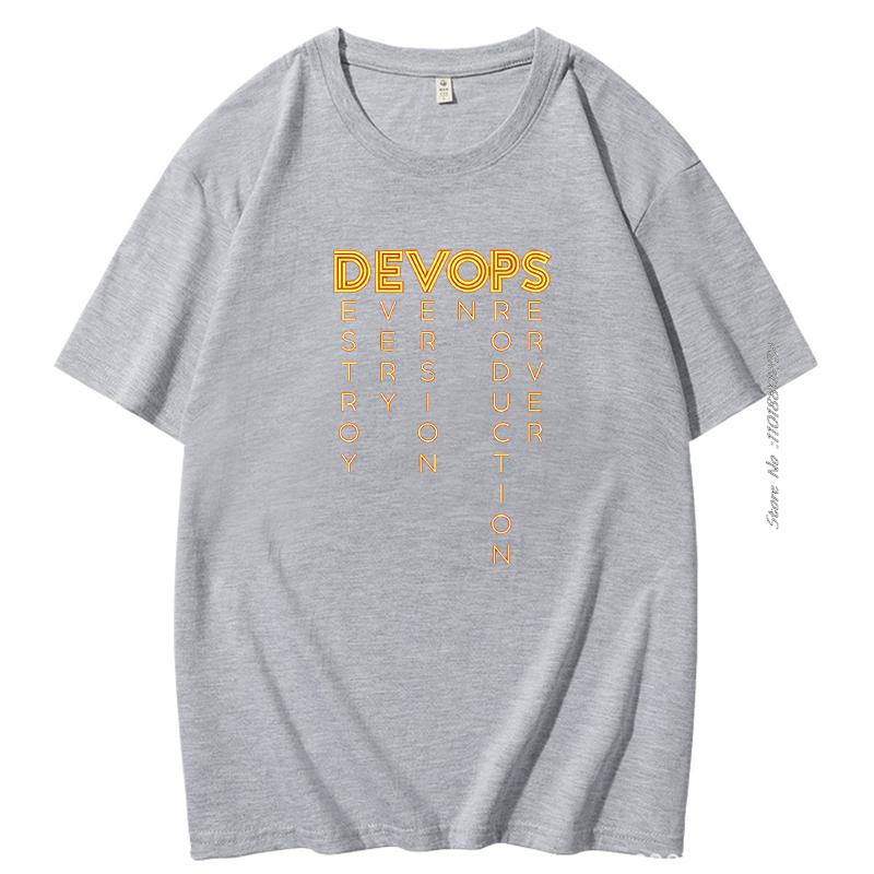 Funny Programmer T Shirt Devops Devops The Real Definition Of Devops Tee Devops Computer Nerd Geek Programmer Cotton Shirts