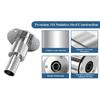Connettore a gomito per tubo di scarico riscaldatore diesel passascafo in acciaio inossidabile 24mm con 2 fascette per barche, auto, camion