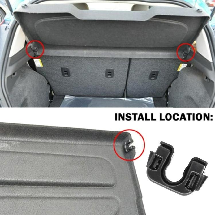 Rear Cargo Cover Package Rack Clip BracketMounting Pivots For Focus Fiesta